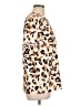 Shein Animal Print Tan Short Sleeve Blouse Size 12 - photo 4
