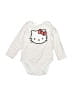 Hello Kitty White Long Sleeve Onesie 9-12 MO / 12 MO - photo 1