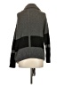 360 Sweater 100% Cashmere Color Block Gray Cashmere Pullover Sweater Size XS - photo 2
