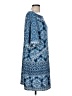 BCBGMAXAZRIA Paisley Blue Casual Dress Size L - photo 4