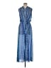 Ramy Brook 100% Polyester Blue Casual Dress Size L - photo 1
