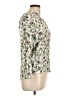 Esprit Floral Ivory Long Sleeve Blouse Size 10 - photo 4