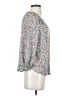Wit & Wisdom 100% Rayon Blue 3/4 Sleeve Blouse Size XS - photo 4