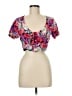 Privacy Please Pink Short Sleeve Top Size M - photo 1
