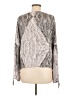 Lovestitch 100% Rayon Silver Long Sleeve Blouse Size M - photo 2