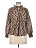 Veronica Beard 100% Cotton Multi Color Brown Long Sleeve Blouse Size L - photo 1