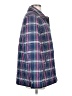 Coach 100% Polyester Plaid Blue Coat Size S - photo 4