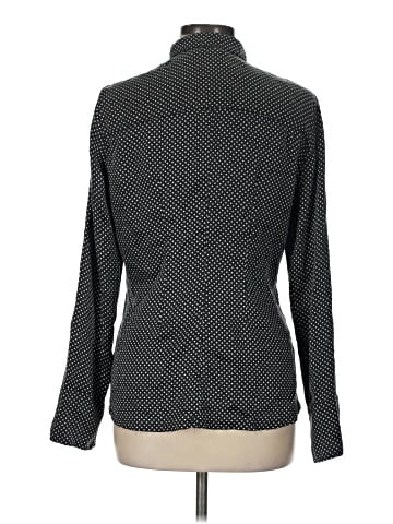 Velvet Long Sleeve Silk Top (view 2)