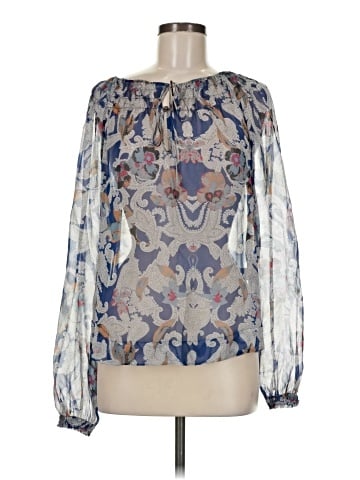 Twelfth Street by Cynthia Vincent Long Sleeve Silk Top (view 1)