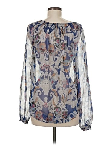 Twelfth Street by Cynthia Vincent Long Sleeve Silk Top (view 2)