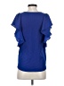 Aqua 100% Polyester Blue Short Sleeve Top Size XS - photo 2