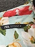 Zara Floral Blue Green Long Sleeve Blouse Size M - photo 6