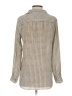 Ann Taylor LOFT 100% Polyester Houndstooth Ivory Long Sleeve Blouse Size S - photo 2