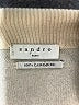 Sandro 100% Cashmere Ivory Cashmere Pullover Sweater Size Lg (3) - photo 7