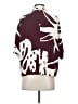 Parfois Print Burgundy 3/4 Sleeve Blouse Size XS - photo 2