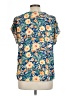 Cure Blue Short Sleeve Blouse Size L - photo 2