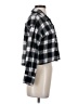 Love Notes 100% Cotton Plaid Black 3/4 Sleeve Button-Down Shirt Size S - photo 4