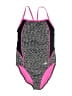 Speedo Chevron-herringbone Gray One Piece Swimsuit Size 10 - photo 1