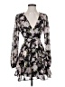 Forever 21 100% Polyester Floral Black Cocktail Dress Size S - photo 1