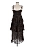 Aqua 100% Polyester Animal Print Brown Cocktail Dress Size M - photo 2