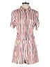 Davi & Dani 100% Rayon Stripes Orange Romper Size S - photo 1