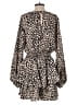 Bluivy 100% Polyester Animal Print Brown Romper Size M - photo 2