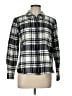 Chaps Plaid Black Long Sleeve Button-Down Shirt Size L - photo 1