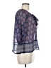 Hollister 100% Polyester Blue 3/4 Sleeve Blouse Size M - photo 4
