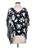 Tolani 100% Polyester Black Short Sleeve Blouse Size XS - photo 1