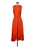 Ann Taylor 100% Polyester Orange Casual Dress Size 4 - photo 1