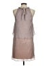 Ella Moss 100% Polyester Metallic Tan Cocktail Dress Size M - photo 2