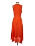 Ann Taylor 100% Polyester Orange Casual Dress Size 4 - photo 2