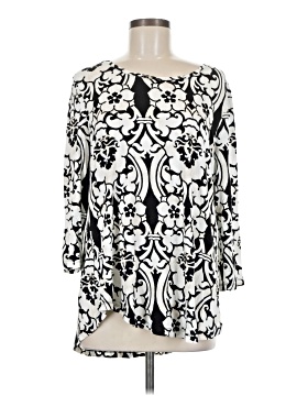 Jm Collection 3/4 Sleeve Blouse