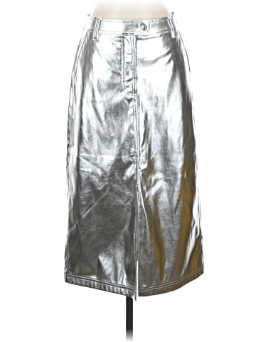 Scoop Faux Leather Skirt (view 1)