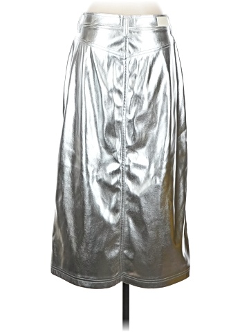 Scoop Faux Leather Skirt (view 2)