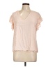 CeCe 100% Rayon Pink Short Sleeve Top Size L - photo 1