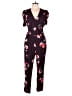 Old Navy 100% Rayon Floral Black Jumpsuit Size L - photo 1