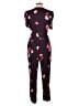 Old Navy 100% Rayon Floral Black Jumpsuit Size L - photo 2