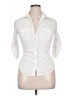 James Perse 100% Cotton White 3/4 Sleeve Button-Down Shirt Size XL (4) - photo 1
