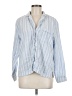 Haven Well Within Stripes Blue Long Sleeve Blouse Size M - photo 1