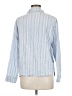 Haven Well Within Stripes Blue Long Sleeve Blouse Size M - photo 2