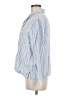 Haven Well Within Stripes Blue Long Sleeve Blouse Size M - photo 5