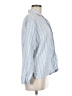 Haven Well Within Stripes Blue Long Sleeve Blouse Size M - photo 4