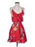 Express 100% Rayon Tropical Red Cocktail Dress Size XS - photo 1