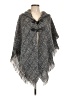 Johnston & Murphy 100% Acrylic Gray Blue Poncho One size (estimated) - photo 1