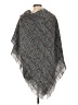 Johnston & Murphy 100% Acrylic Gray Blue Poncho One size (estimated) - photo 2
