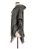 Johnston & Murphy 100% Acrylic Gray Blue Poncho One size (estimated) - photo 5