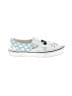 Vans Argyle White Blue Flats Size 6 1/2 - photo 1