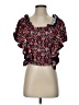 Let Me Be 100% Cotton Red Short Sleeve Top Size XS - photo 1
