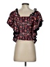 Let Me Be 100% Cotton Red Short Sleeve Top Size XS - photo 2
